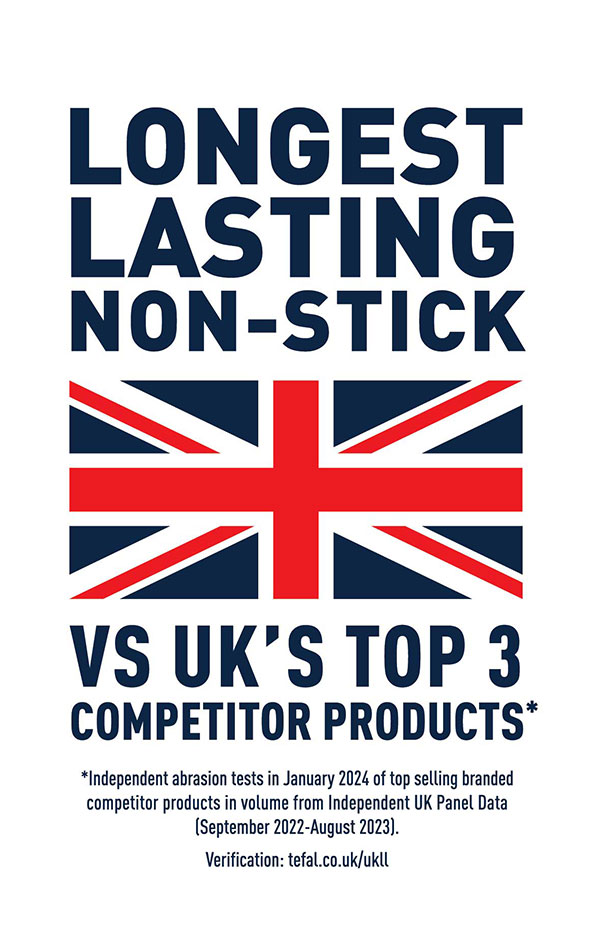 Longest lasting non-stick Vs UK's top 3 competitor products