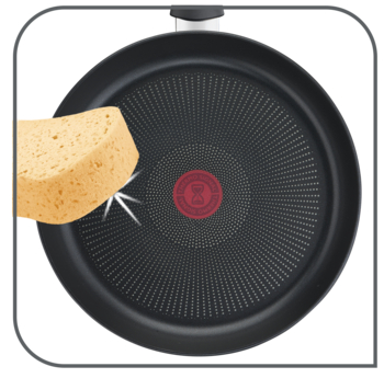 Tefal C38510 XL Force Crepe Pan 25 cm | Non-Stick Coating | Heavy Duty |  Thermal Signal | Diffusion Base Pan Base | Extra Wide Shape | Sturdy Handle  