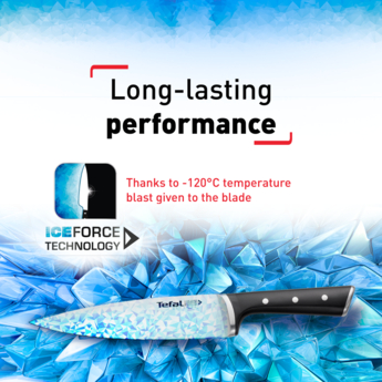 TEFAL Ice force block wooden 5 K232S574 slots with 5 knives
