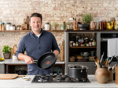 Jamie Oliver Quick & Easy sauce pan set 6 pieces, Hard anodised aluminum